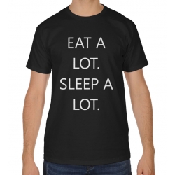 Koszulka męska dzień chłopaka Eat a lot sleep a lot